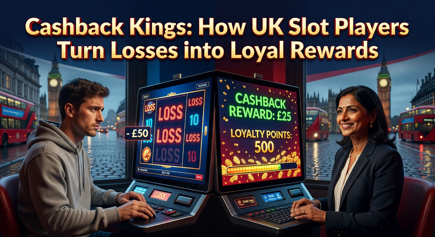 UK slot player smiling at cashback notification on smartphone screen during a gaming session