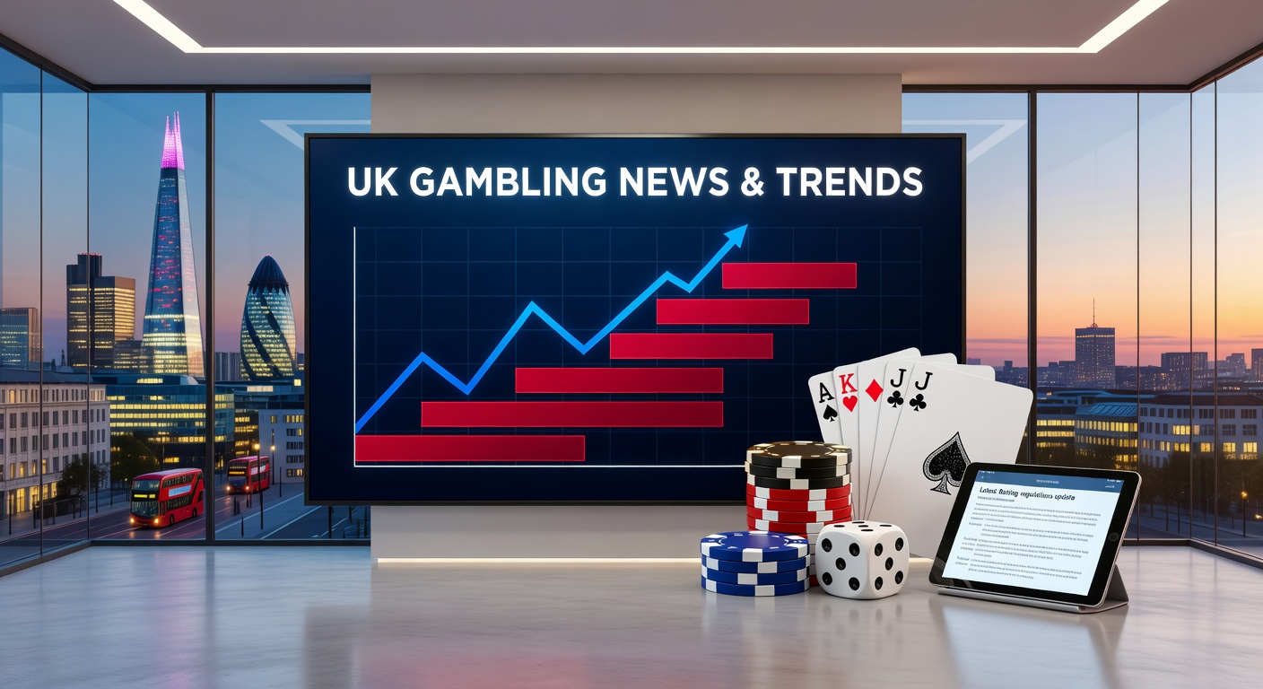 Digital illustration of shadowy online casino interfaces targeting UK players, with warning signs about unlicensed operations