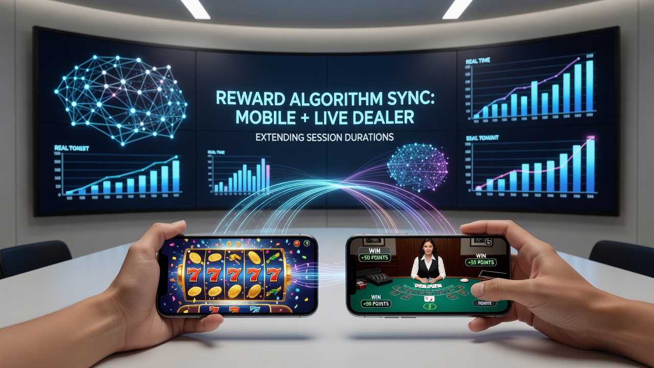 Live dealer table view integrated with mobile reward pop-up notifications