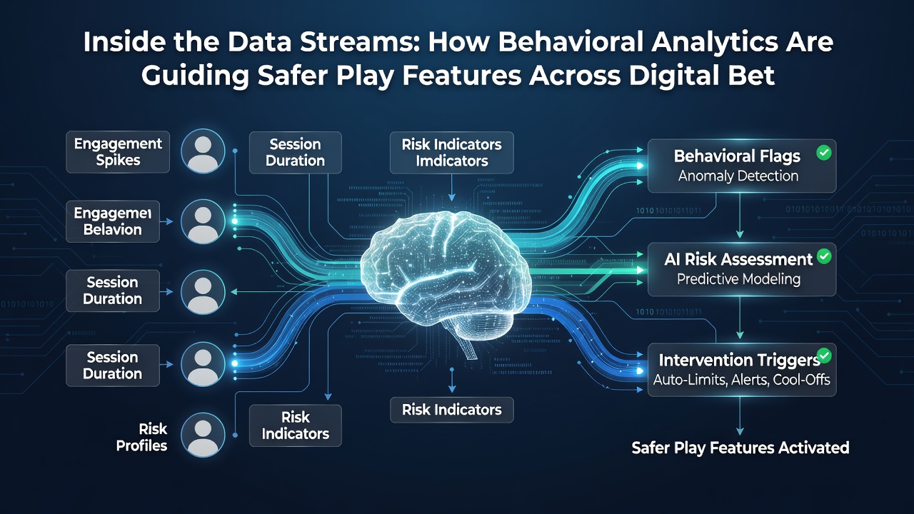 Close-up of a mobile betting app interface displaying real-time safer play notifications powered by analytics