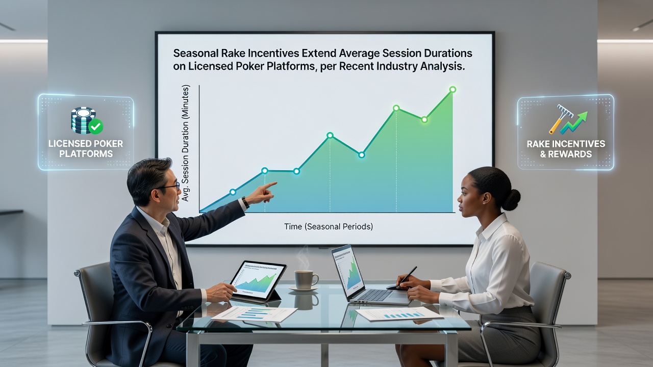 Industry graphs displaying session duration increases tied to seasonal rake promotions